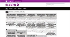 Desktop Screenshot of dealtiles.com